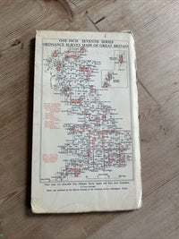 BARNSTAPLE Ordnance Survey Seventh Series Cloth One inch 1967 Sheet 163 Brayford