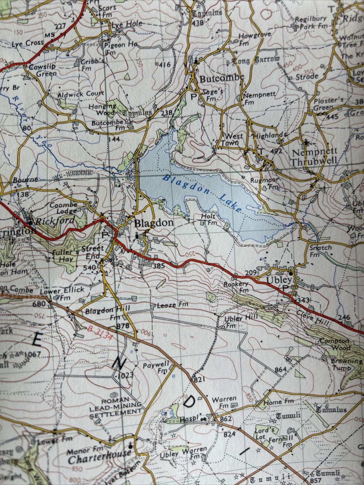 WESTON SUPER MERE Ordnance Survey Seventh Series Paper 1-inch 1958 Sheet 165