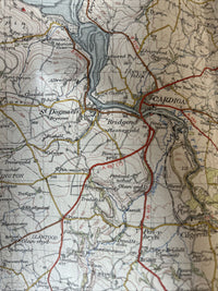 CARDIGAN CLOTH Ordnance Survey Map One Inch Seventh Series 1952 Sheet 139 Wales