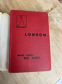 LONDON Ward Locks Red Guide Dust Jacket Maps