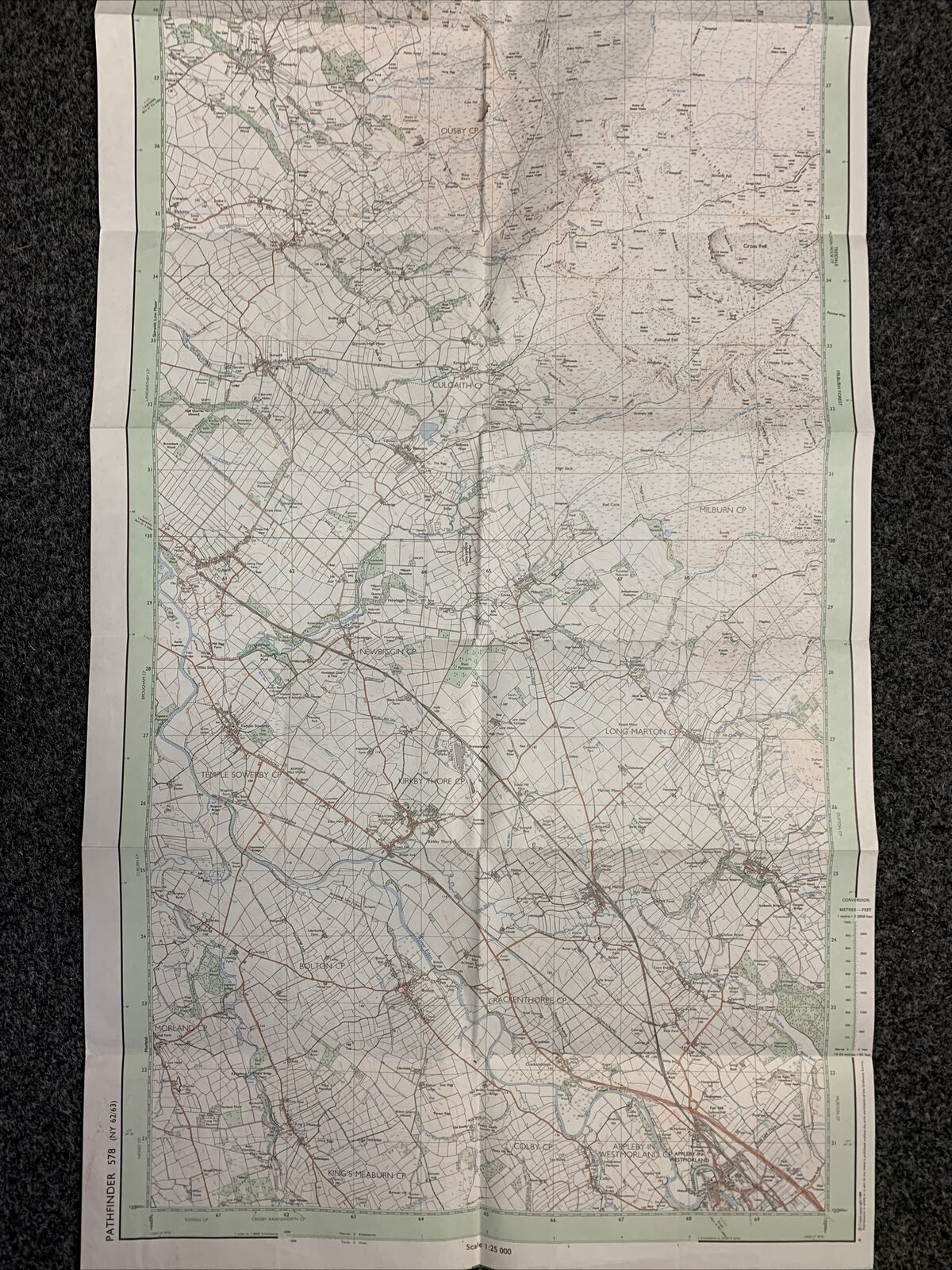 APPLEBY IN WESTMORLAND - Ordnance Survey Pathfinder Map Sheet 578 1989