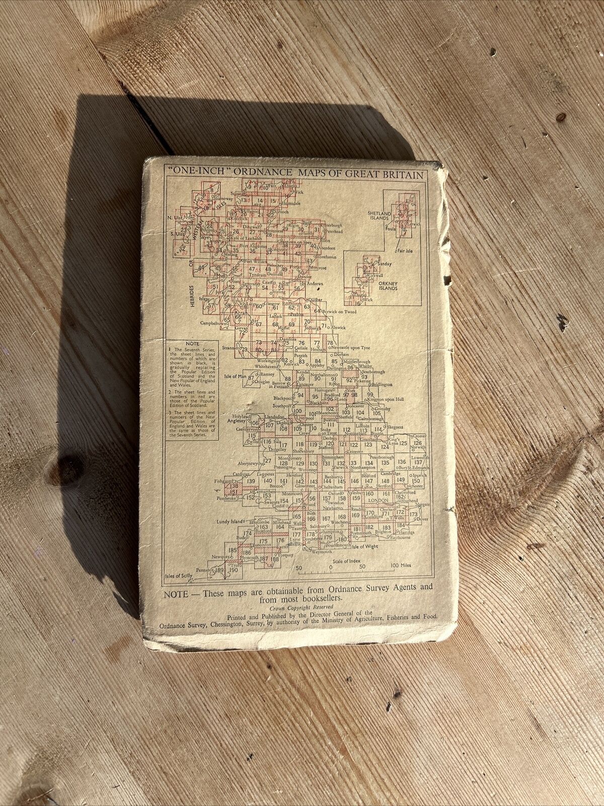 GRANTOWN & CAIRNGORM Ordnance Survey 7th Series CLOTH One Inch Map Sheet 38 1957