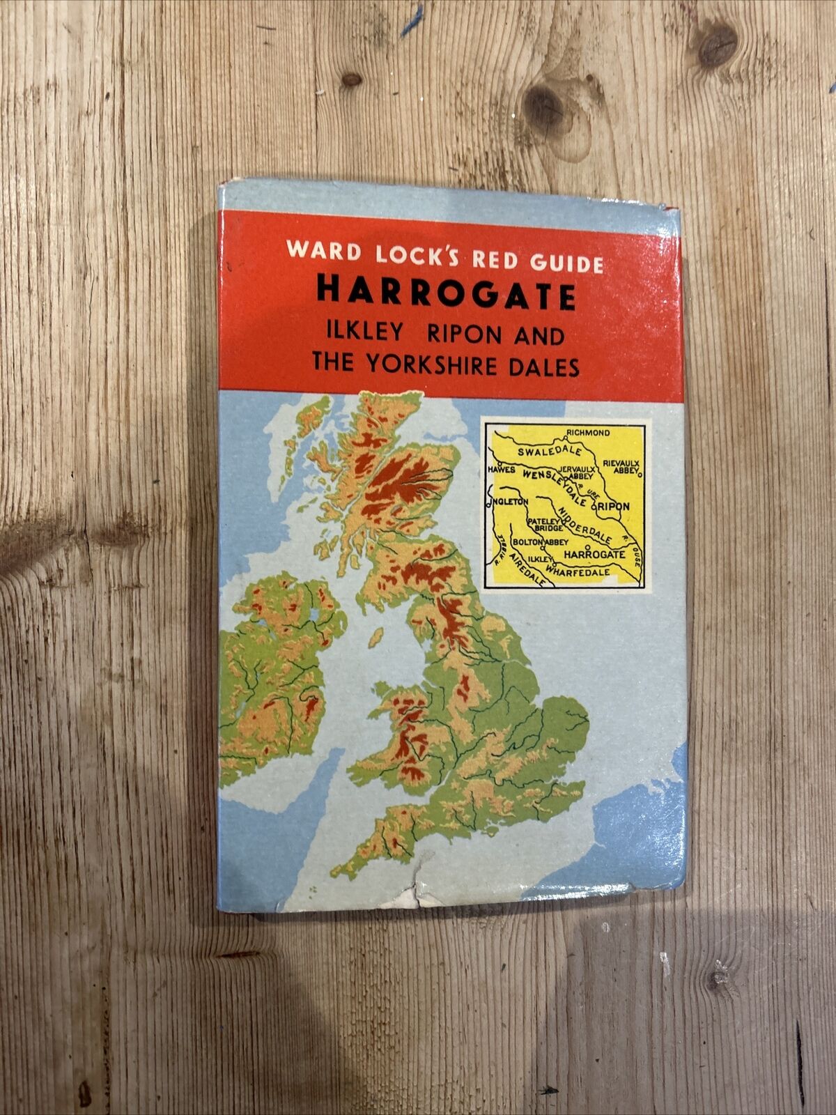 HARROGATE ILKLEY RIPON YORKS Dales Ward Locks Red Guide Hardback Dust Jacket