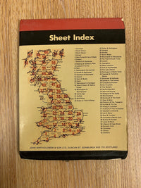 DERBY & NOTTINGHAM - Bartholomew National Map Series No 24 - 1976 Leicester