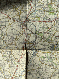 TAUNTON & LYME REGIS Ordnance Survey Seventh Series CLOTH 1 inch 1960 Sheet 177