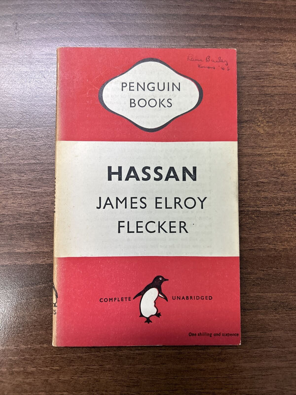 HASSAN By James Elroy Flecker - Penguin Books No 675 1948 Play Baghdad