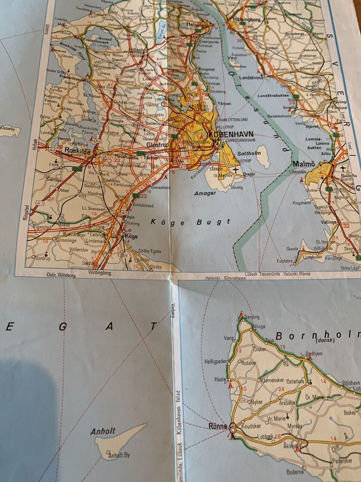 Denmark - Map 1971 - Geographia - Copenhagen