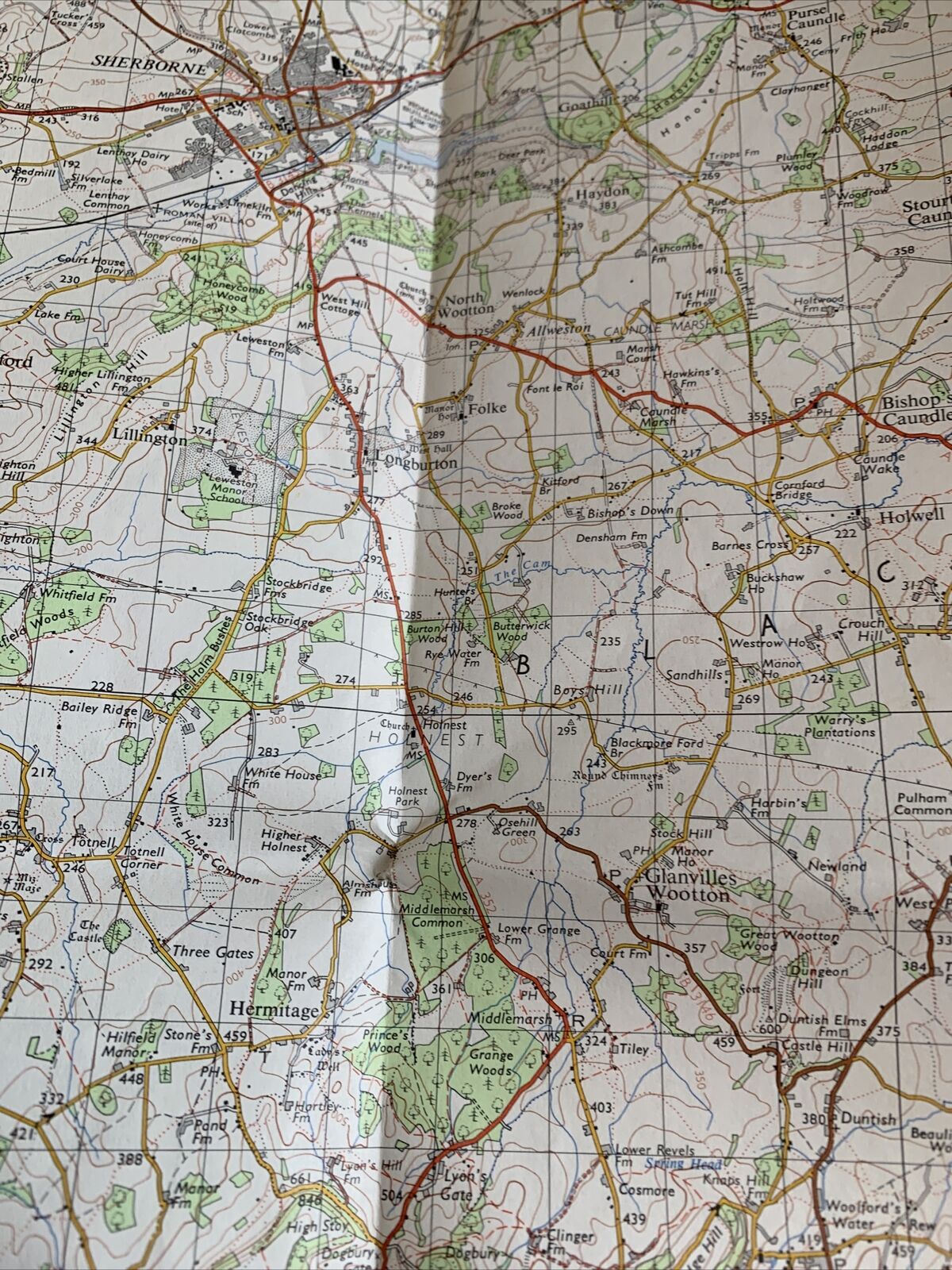 Dorchester Ordnance Survey Map One Inch 1970 Sheet 178 Weymouth Sherborne