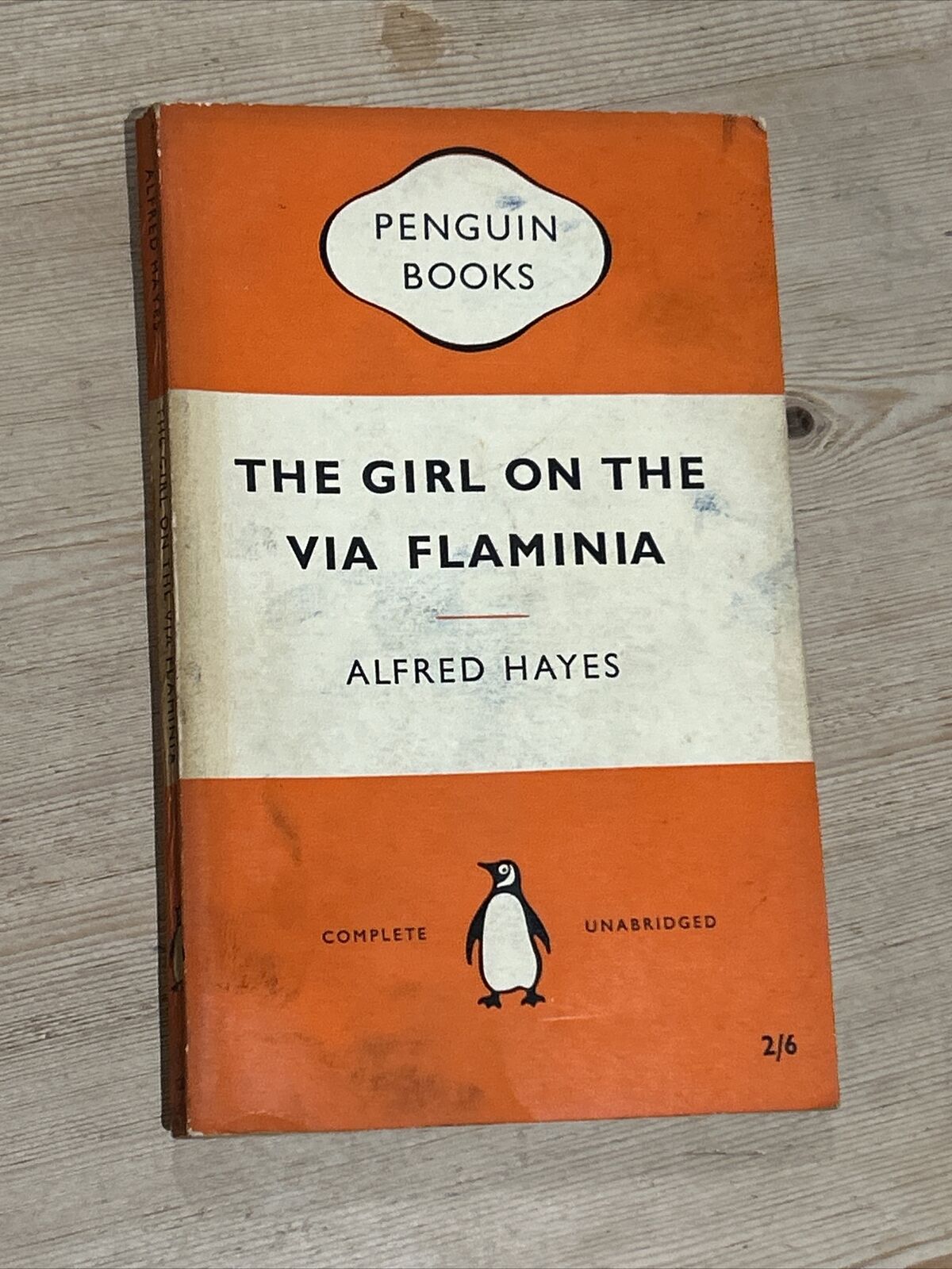 THE GIRL ON THE VIA FLAMINIA Alfred Hayes Penguin Book 1957 No 1200 First