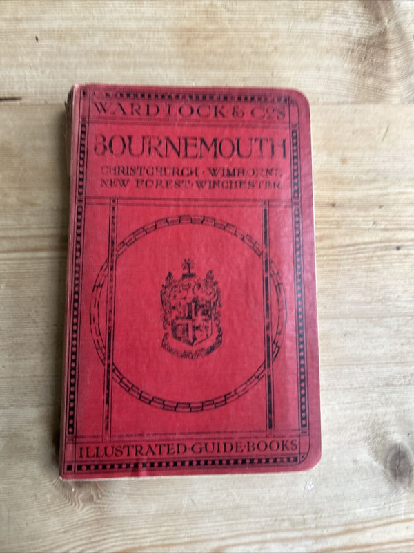 BOURNEMOUTH - Ward Lock Guide Book 1916 Maps Plans Christchurch Winchester