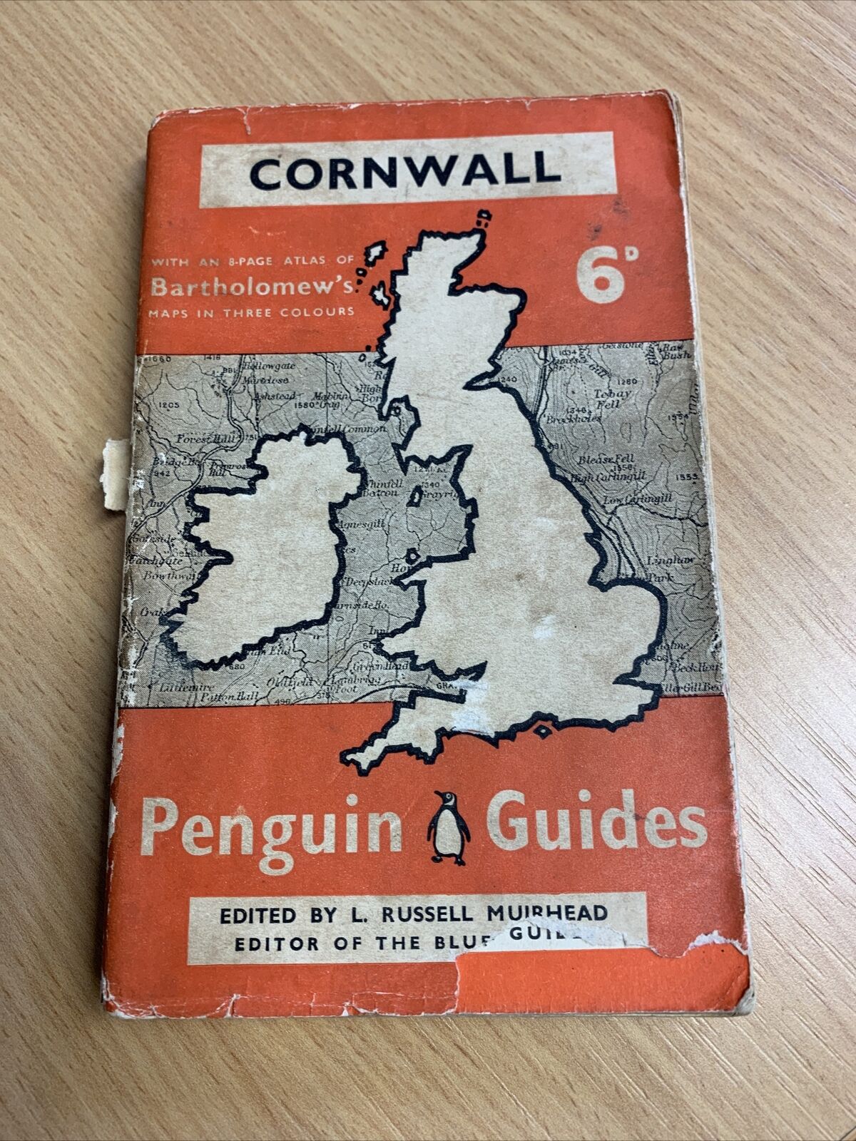 Cornwall - Penguin Guides No G3 1939 Paperback Ed By L Russell Muirhead Dust J