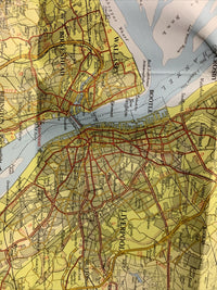 MERSEYSIDE Bartholomew - Half Inch Map 1972 No 28 Chester Wirral Manchester