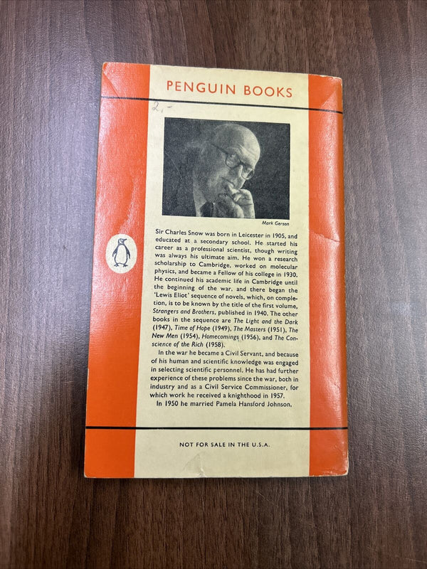 THE NEW MEN - C P Snow - Penguin Books No 1356 1959 First Edition