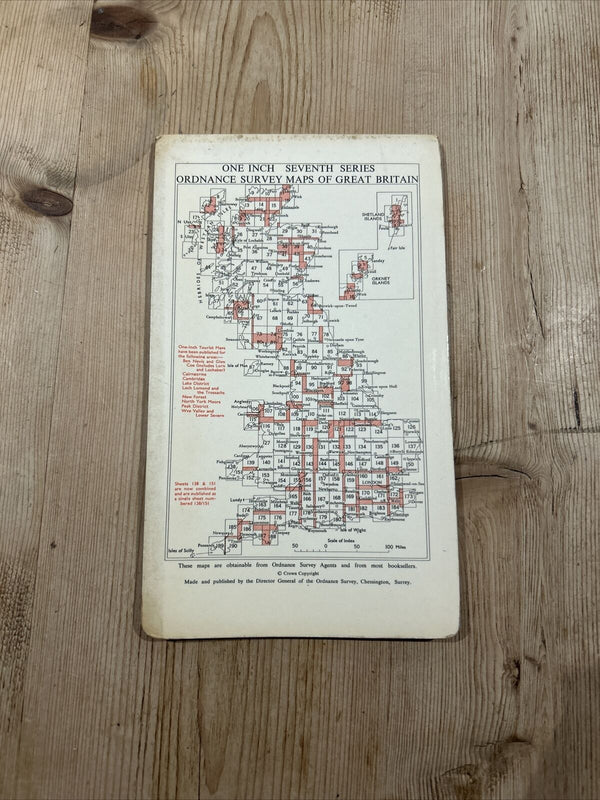 DURHAM Ordnance Survey Paper One Inch Map 1961 Seventh Edition Sheet 85