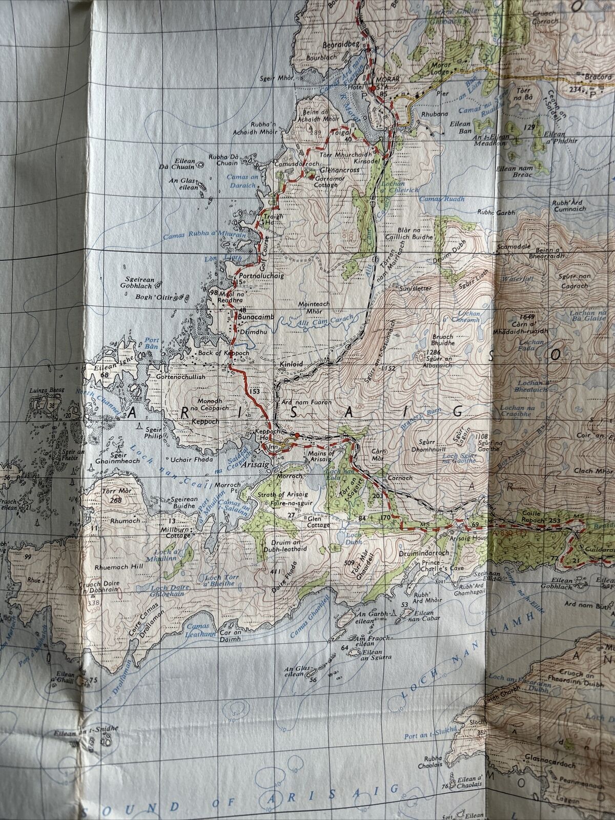 SOUTH SKYE & ARISAIG Ordnance Survey Seventh Series Cloth One inch 1957 Sheet 34