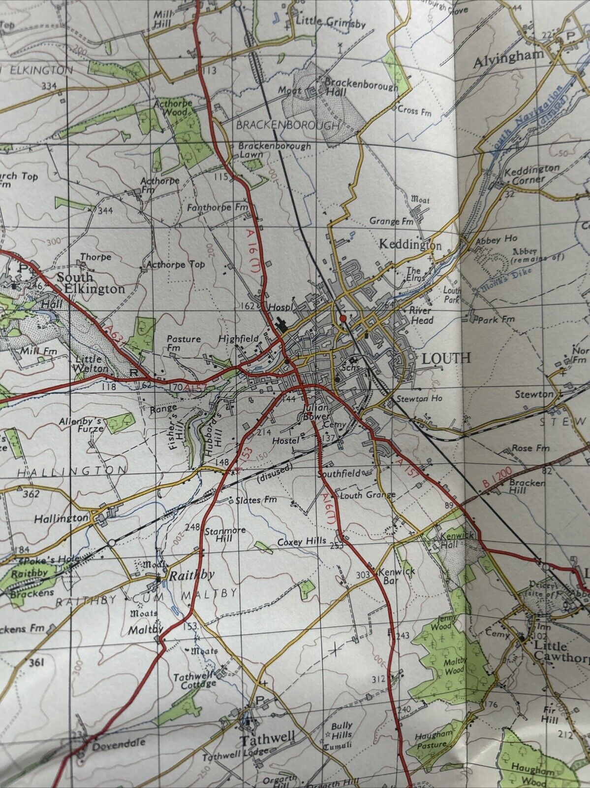 GRIMSBY Ordnance Survey Seventh Series One inch 1962 Sheet 105 Mablethorpe