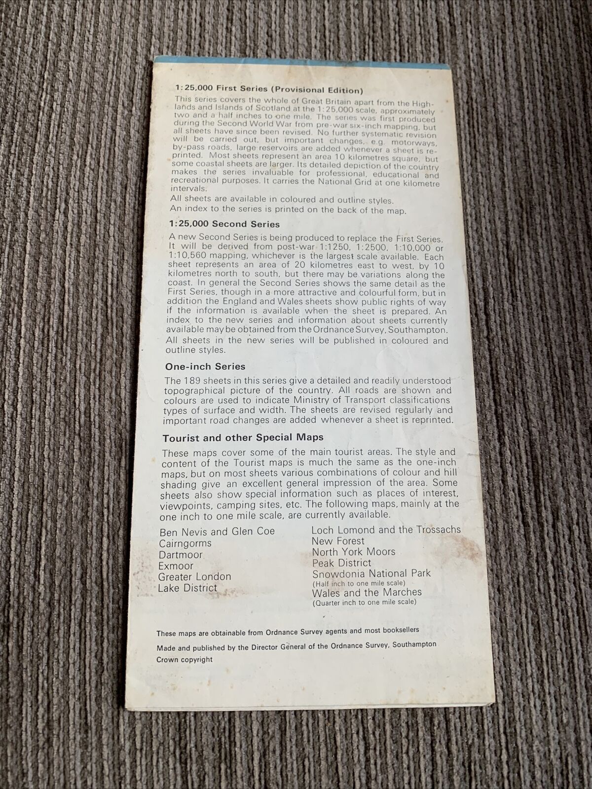 HOLYHEAD Ordnance Survey 1:25,000 First Series 1955 60r Sheet SH28 Anglesey