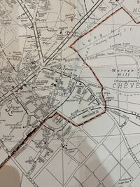 Newmarket - Garnett Map - Exning Snailwell Burwell Lakenheath 1970s? 