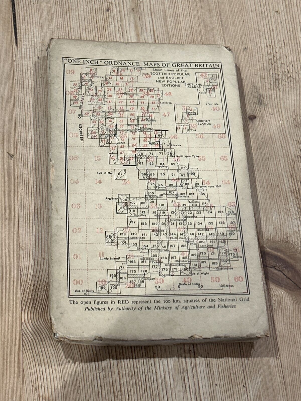 EAST KENT Ordnance Survey Cloth Sixth Series One inch 1945 Sheet 173 Dover Deal