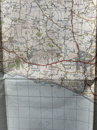 TAUNTON & LYME REGIS Ordnance Survey Seventh Series Paper 1 inch 1960 Sheet 177