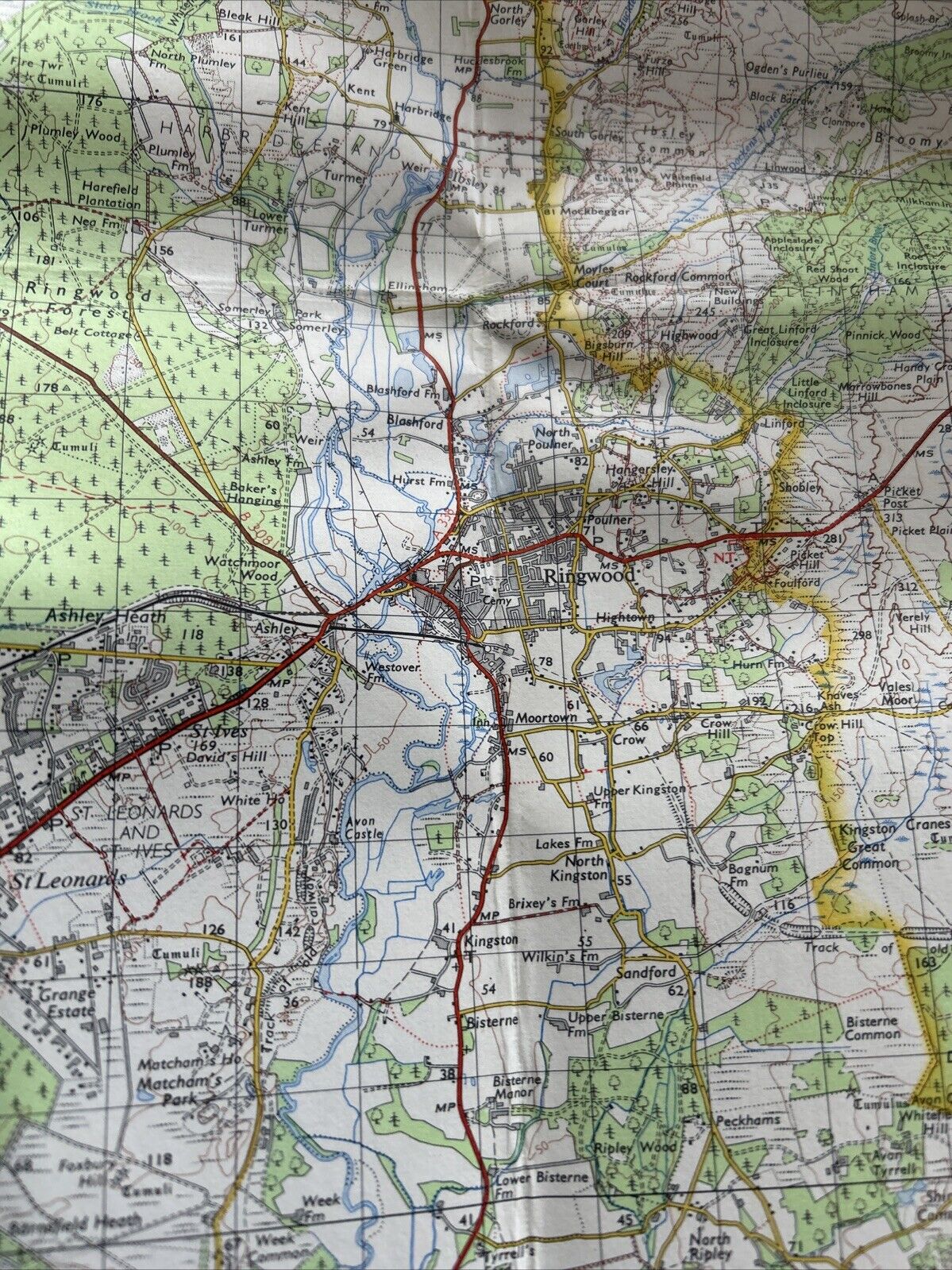 BOURNEMOUTH No 179 1966 CLOTH Seventh Series Ordnance Survey One Inch Map Poole