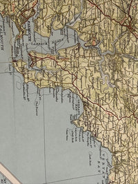 CORNWALL Bartholomew Half Inch Map No 1  1965 Falmouth St Ives East Looe