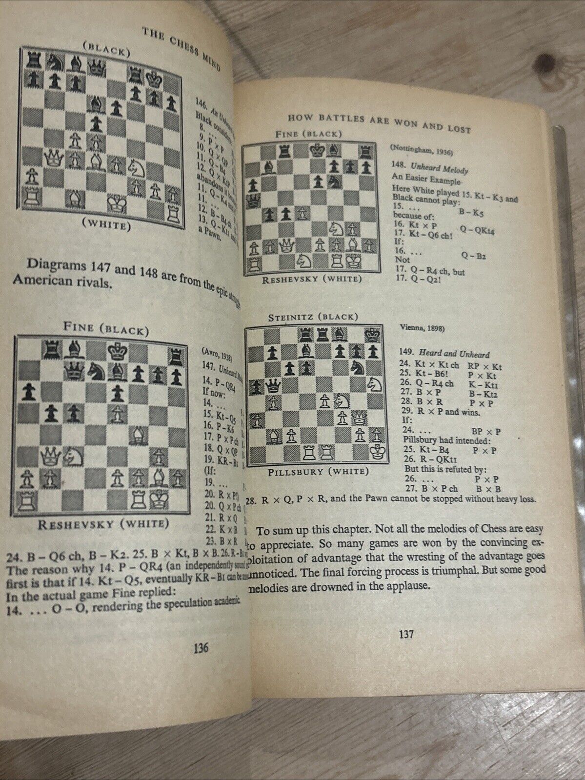 THE CHESS MIND Gerald Abrahams - Penguin Handbook 1964 No PH46 Second Edition