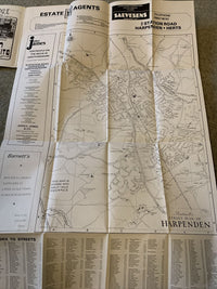 HARPENDEN Redbourne Hertfordshire - Barnett 1970s? Plan Map - Advertising