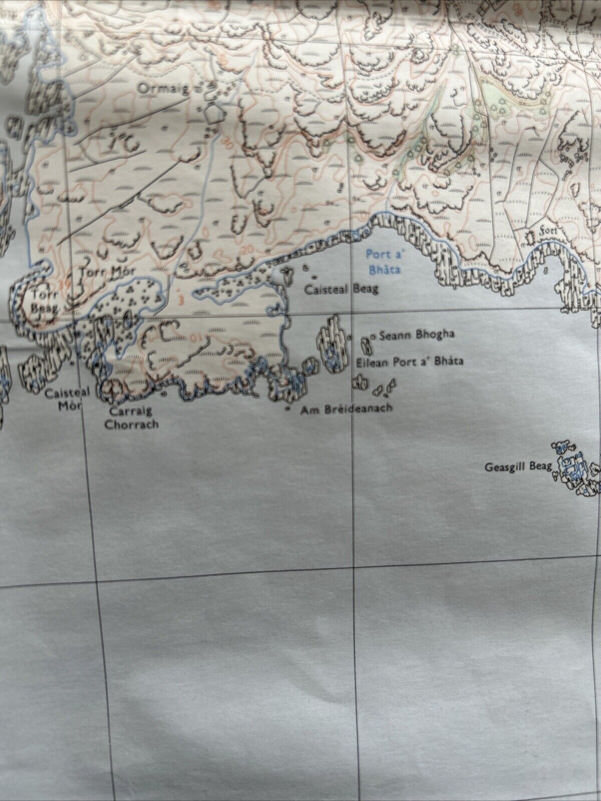ULVA Ordnance Survey Map Pathfinder 328 1978 Staffa Little Colonsay