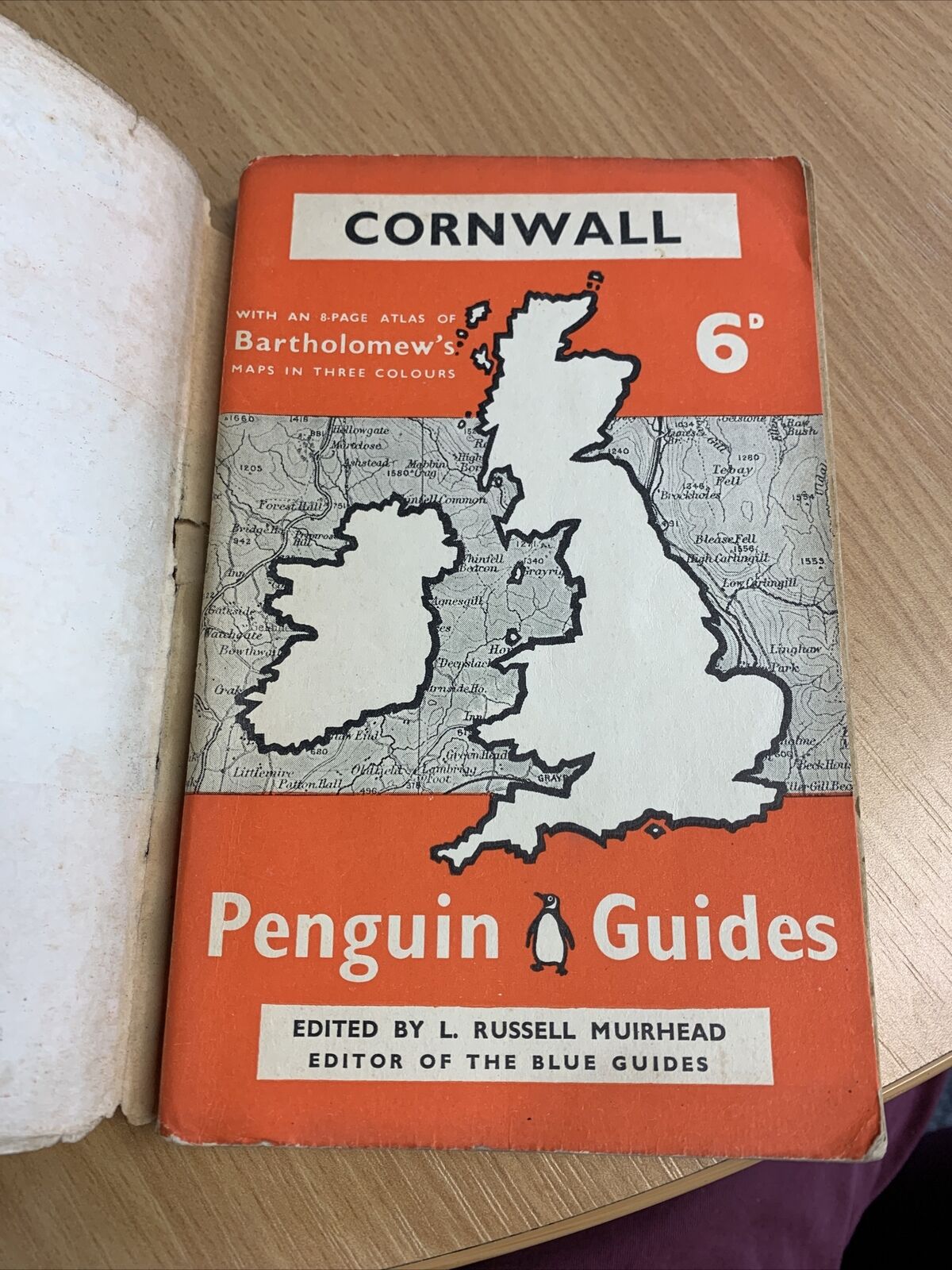 Cornwall - Penguin Guides No G3 1939 Paperback Ed By L Russell Muirhead Dust J