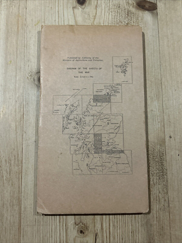 THE WESTERN HIGHLANDS Skye S Heb. Cloth Ordnance Survey Quarter In Sheet 6 1922