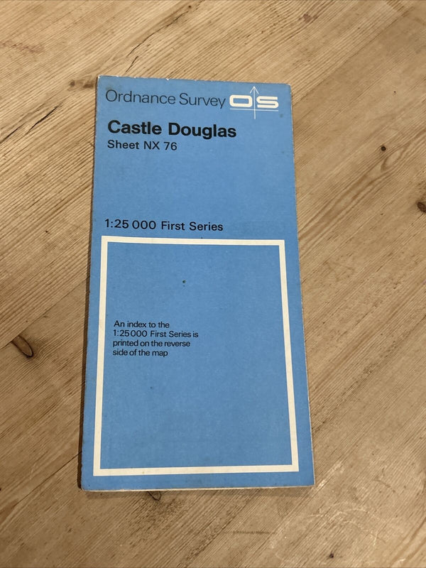 CASTLE DOUGLAS Ordnance Survey 1:25,000 First Series Sheet NX76 1972 Loch Ken