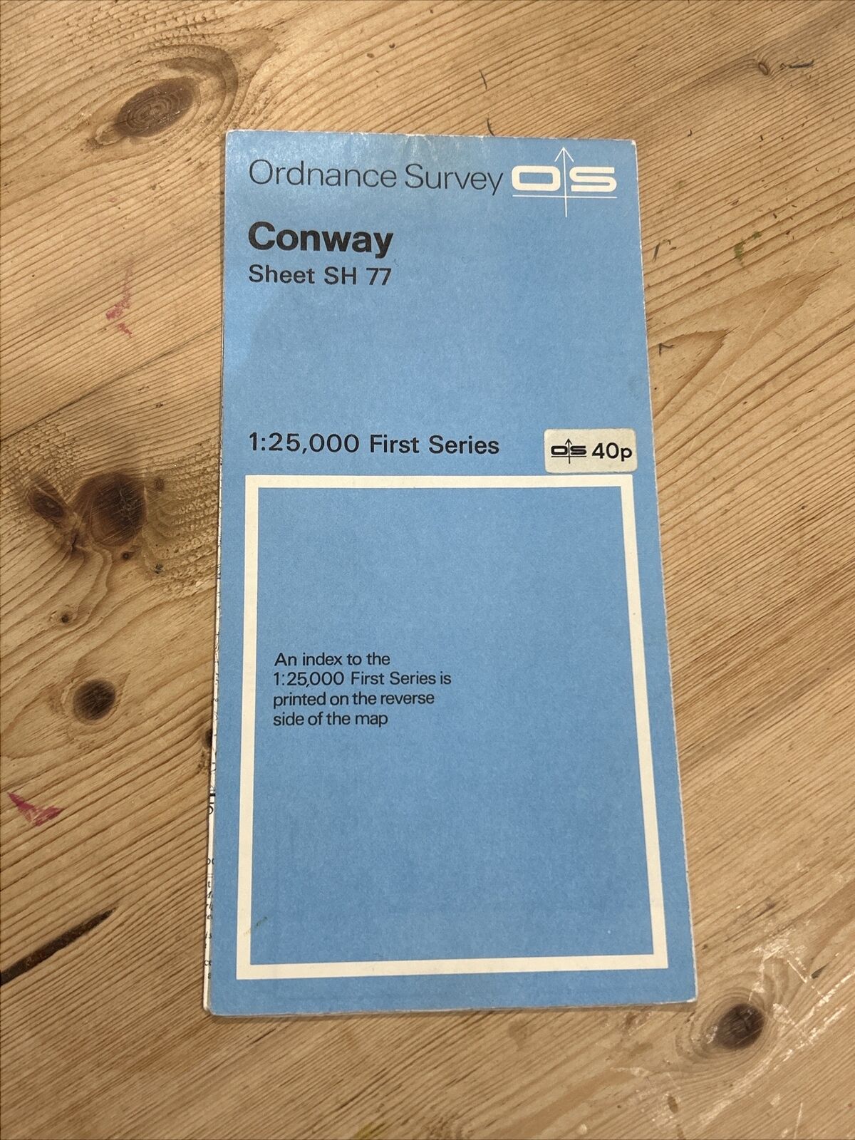 CONWAY Ordnance Survey 1:25,000 First Series Sheet SH77 1950 Llangelynjn