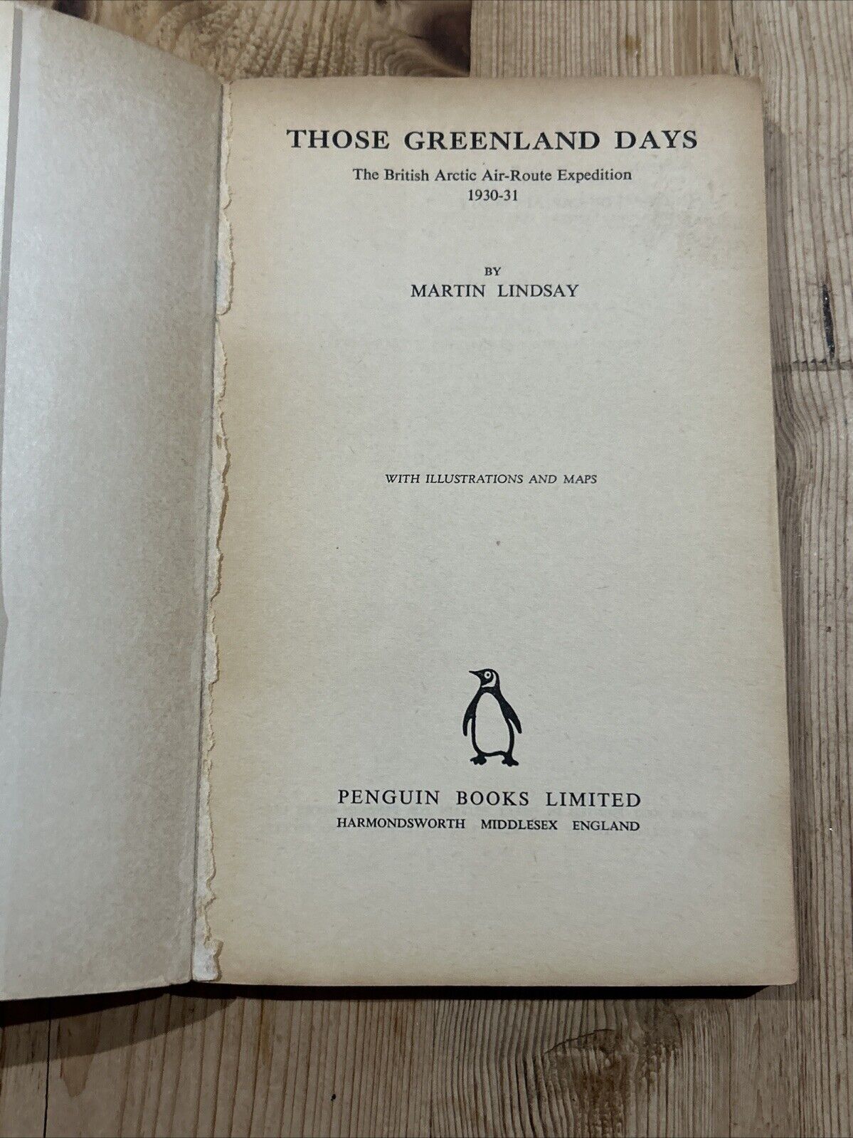 THOSE GREENLAND DAYS Martin Lindsay Penguin Books No 233 1939 Travel Adventure