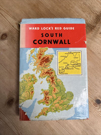 SOUTH CORNWALL Ward Locks Red Guide Hardback Dust Jacket Maps Bodmin Falmouth