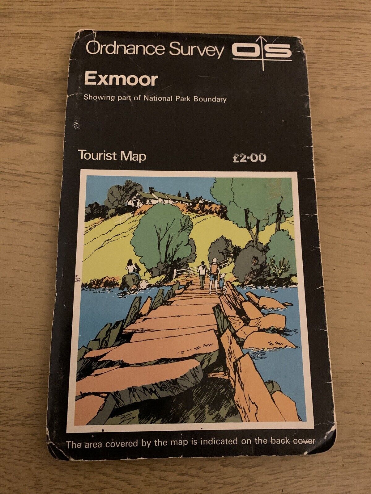 Exmoor ORDNANCE SURVEY TOURIST MAP 1979 Devon Barnstaple Bideford National Park