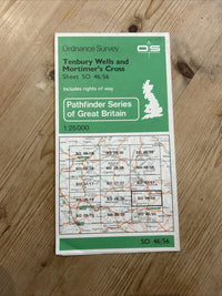 TENBURY WELLS MORTIMERS CROSS  Pathfinder Ordnance Survey SO 46/56 1:25000 1983
