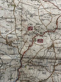 BUXTON & MATLOCK Ordnance Survey Cloth Sixth Series One inch 1947 Sheet 111