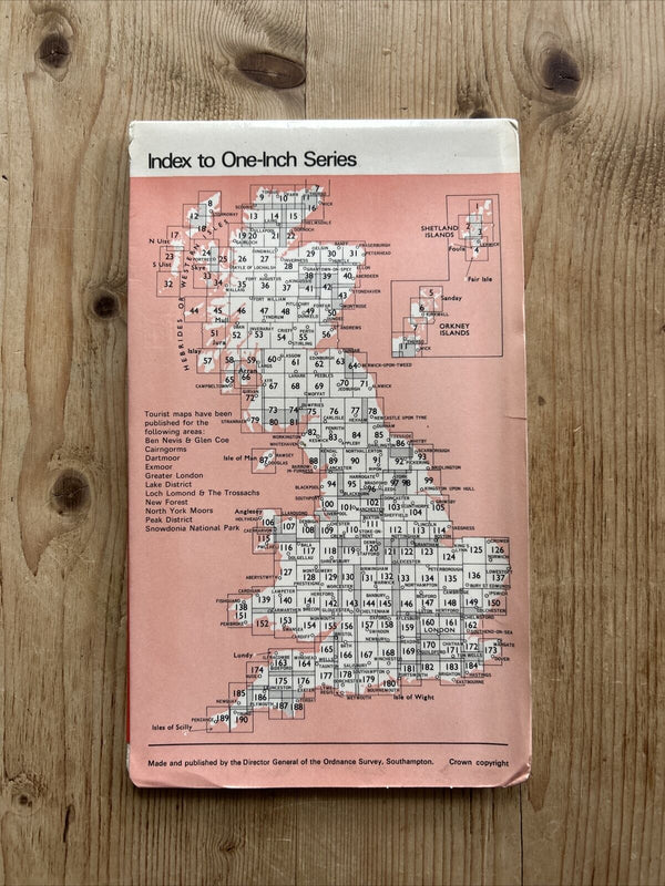 STRANRAER Ordnance Survey One Inch Sheet 79 Good Condition 1963 Glenluce