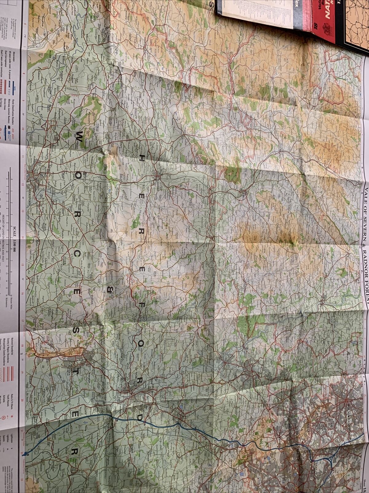 Vale Of Severn & Radnor Forest - Bartholomews National Map Series No 18 - 1975