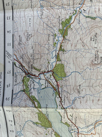 KILLIN & LOCH RANNOCH Ordnance Survey One Inch Sheet 55 Popular Ed 1947 Cloth