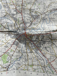 CARLISLE Ordnance Survey Seventh Series CLOTH One inch 1963 Sheet 76 Greenhead