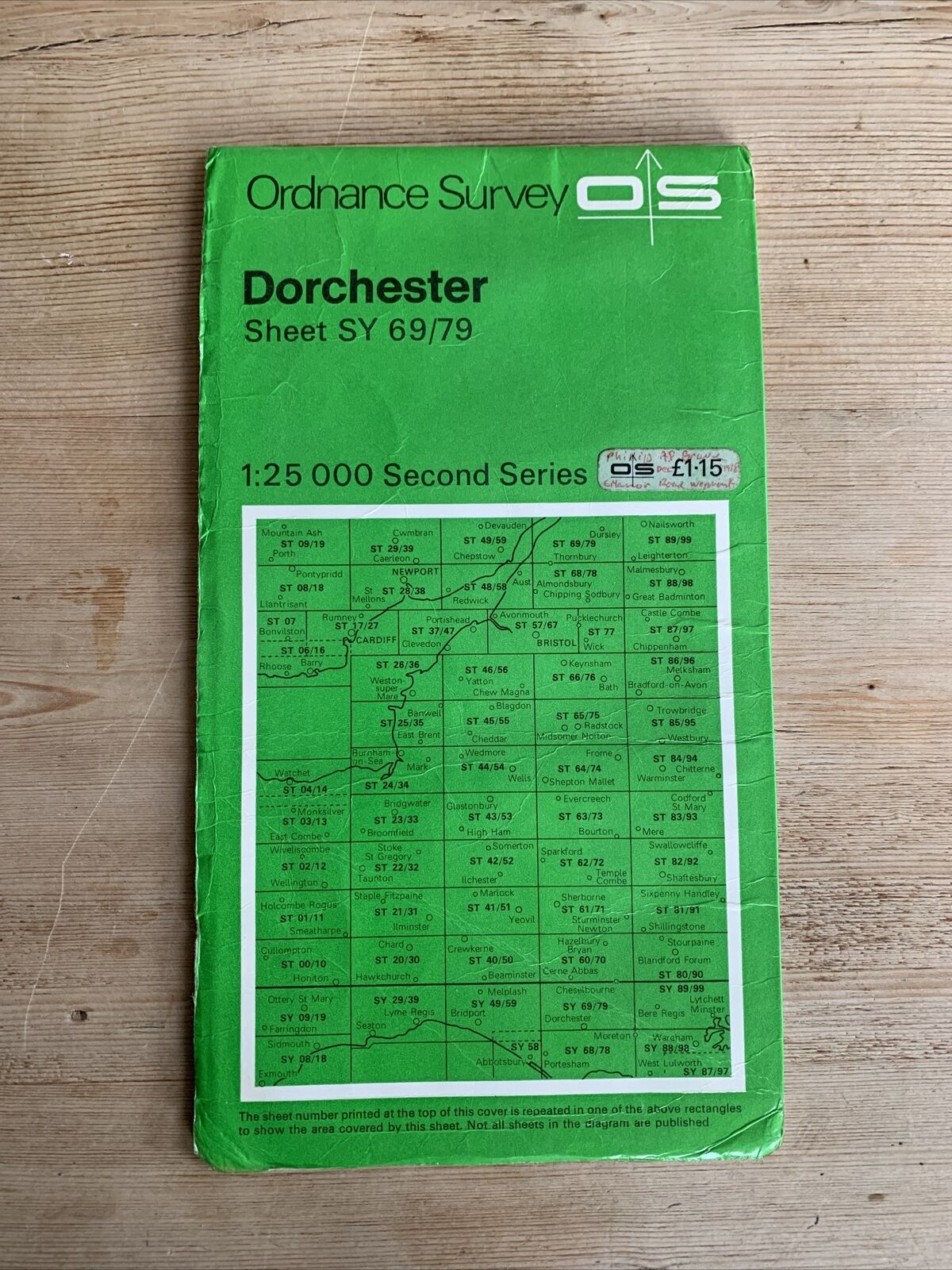 DORCHESTER - Second Series Ordnance Survey Sheet 1:25000 1978 Puddletown