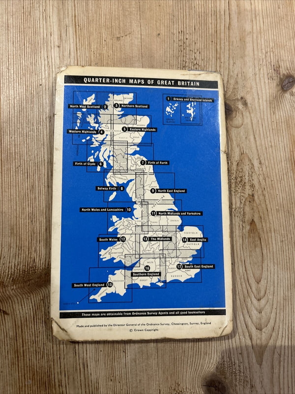 SOUTH WALES Cloth Ordnance Survey Quarter Inch Sheet 12 196£ Map St Brides