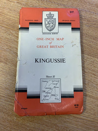 Kingussie Scotland - Ordnance Survey Seventh Series One Inch Map 1961 Sheet 37