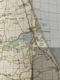 HULL Ordnance Survey One Inch Map Sheet 99 Reasonable Condition 1962 Hornsea