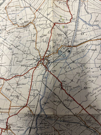 CAMBRIDGE & ELY Cloth Ordnance Survey Sixth Series One inch 1946 Sheet 135