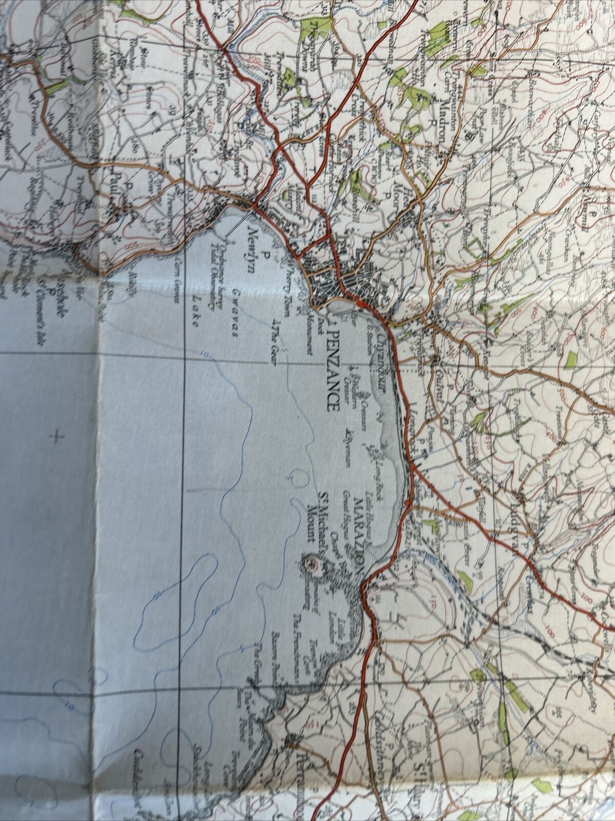 LANDS END & LIZARD Sheet 146 Fifth Edition CLOTH Ordnance Survey 1 Inch 1934