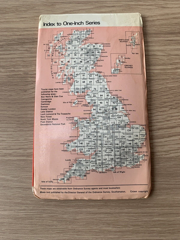 Hexham Conset - Ordnance Survey Map One Inch 1964 Sheet 77