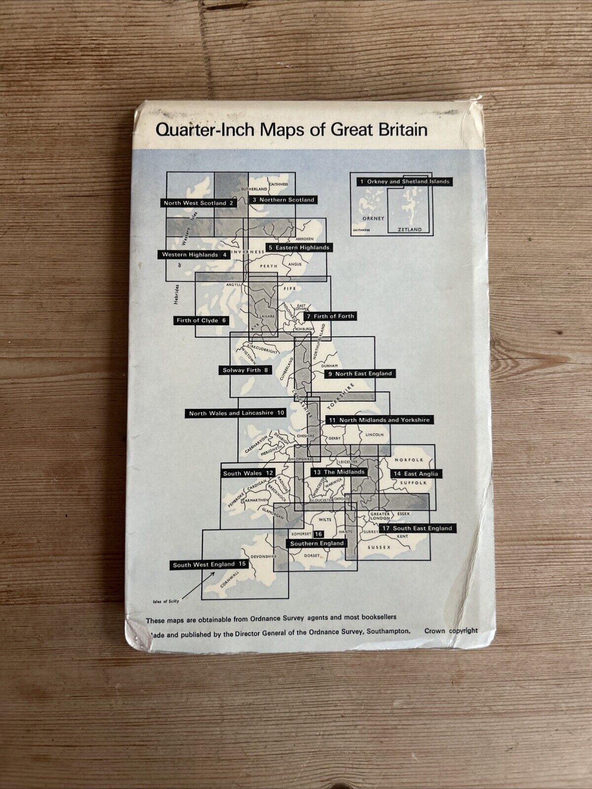 NORTH EAST ENGLAND Ordnance Survey Map Quarter Inch Sheet 9 1970 Northallerton